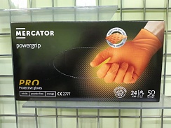 Перчатки нитриловые POWERGRIP оранжевые 
