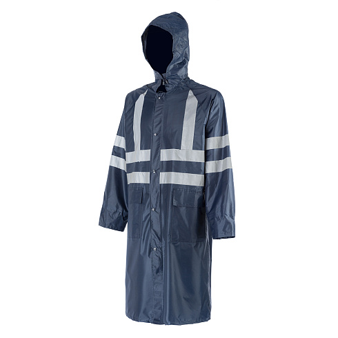 Плащ нейлон PР1HV (Т170) HiViz синий+СВП *25 
