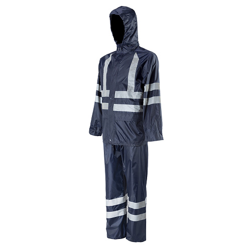 Костюм нейлон КР1HV (Т170) HiViz синий+СВП *25 