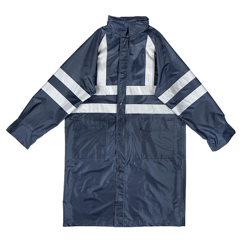 Плащ нейлон PР1HV (Т170) HiViz синий+СВП *25 