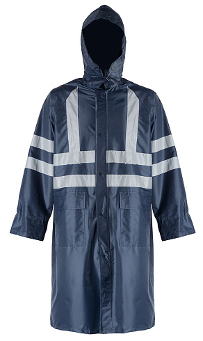Плащ нейлон PР1HV (Т170) HiViz синий+СВП *25 
