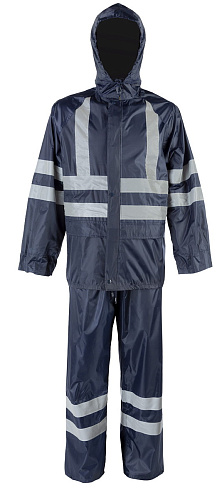 Костюм нейлон КР1HV (Т170) HiViz синий+СВП *25 